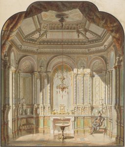 A Moorish Smoking Room by Emmanuel Coulange Lautrec